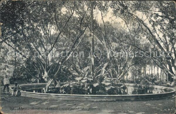Alger Algerien Jardin d_essai rond point