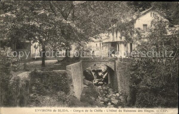Blida Algerien Gorges de la Chiffa Hotel du Ruisseau d