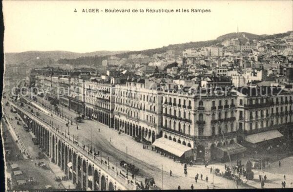Alger Algerien Boulevard de la Republique et les Rampe