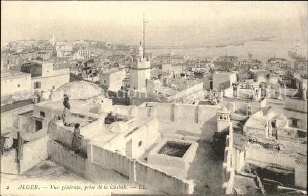 Alger Algerien Vue generale prise de la Casbah