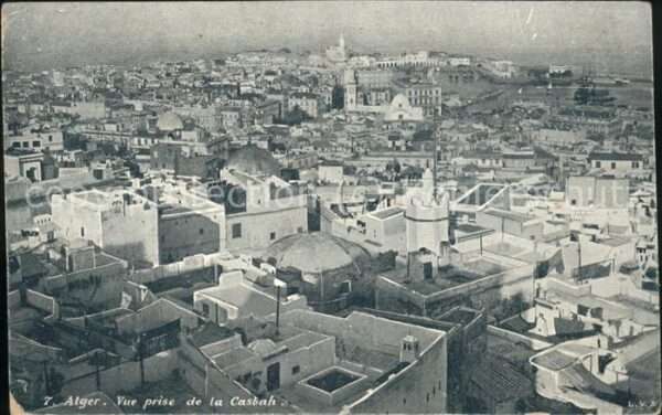 Alger Algerien Vue generale prise de la Casbah