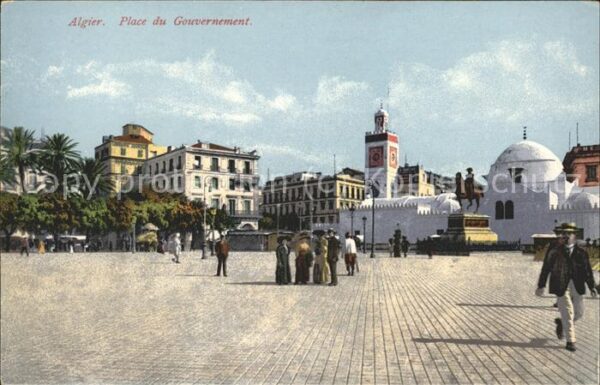 Alger Algerien Place du Gouvernement Statue du duc d_O