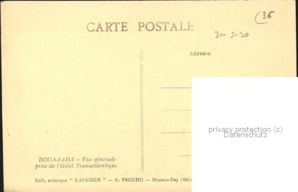 Bou Saada Vue generale prise du Hotel Transatlant – Bild 2