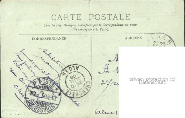 Alger Algerien Vue generale de la Casbah Stempel auf A – Bild 2