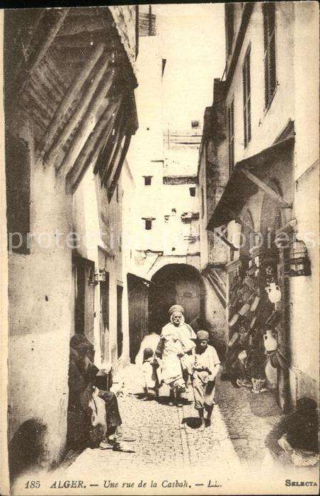 Alger Algerien Une rue de la Casbah