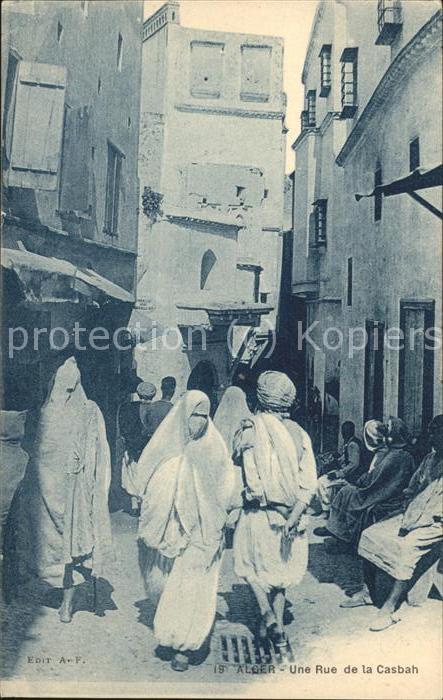Alger Algerien Une rue de la Casbah