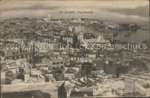 Alger Algerien Vue generale Port