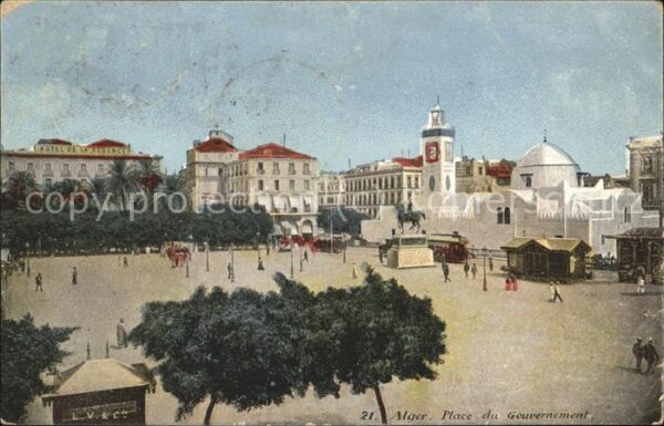 Alger Algerien Place du Gouvernement Statue du duc d_O