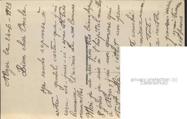 Alger Algerien Hopital Maillot Pavillon des Contagieux – Bild 2
