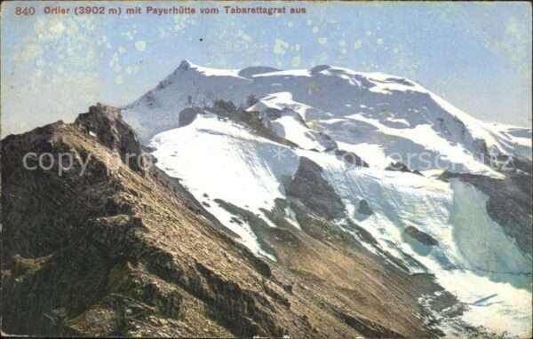 Sulden Solda mit Payerhütte Schutzhütte Blick vom Ta