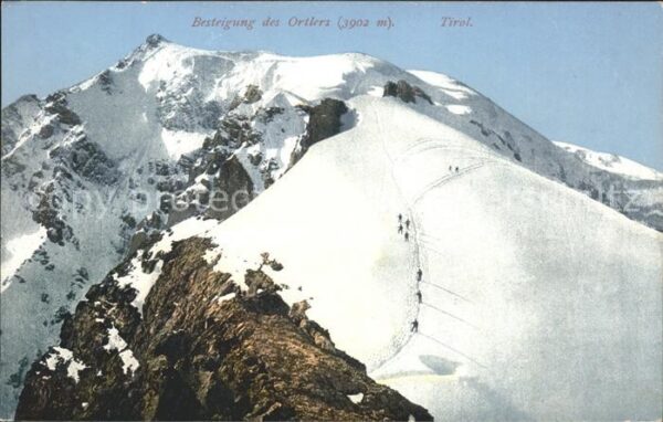 Sulden Solda Besteigung des Ortlers Bergsteiger