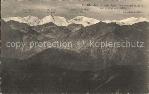 La Mendola Bolzano Vista dalla Cime Penegal sul Gruppo del