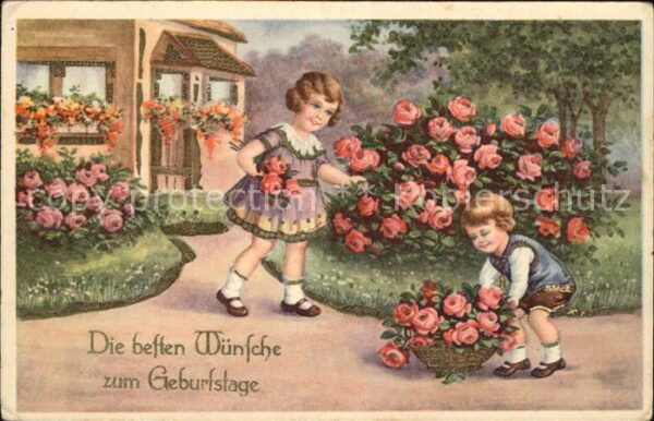Geburtstag Glückwunsch Kinder Rosen