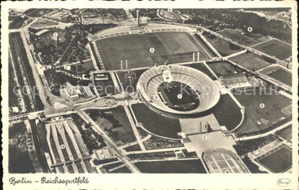 Stadion Reichssportfeld Fliegeraufnahme
