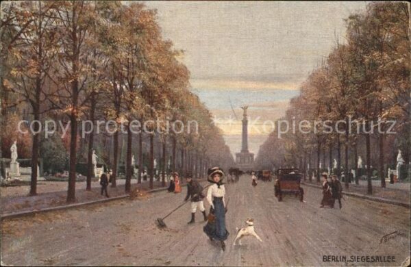 Verlag Primus Nr. 730 Berlin Siegesallee Hund