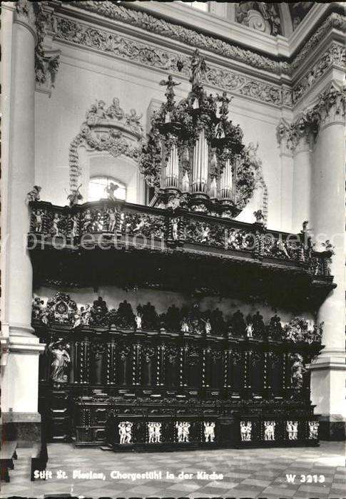 Kirchenorgel St. Florian Kirche Chorgestühl