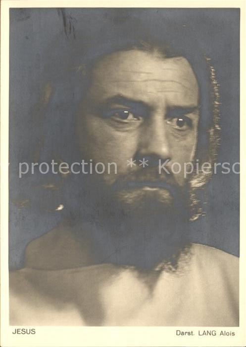 Passionsspiele Oberammergau Jesus Lang Alois