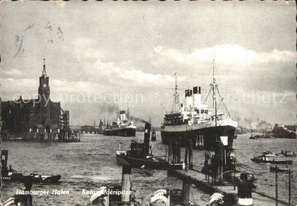 Dampfer Oceanliner Hamburg Hafen