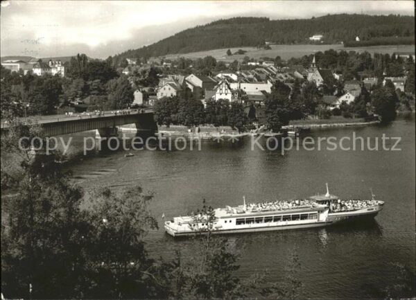 Schiffe Ships Navires Saalburg Stausee Bleichloch-Saaletalspe