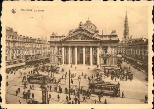 Strassenbahn Bruxelles La Bourse Börse