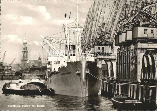 Schiffe Ships Navires Hamburg Hafen Michel