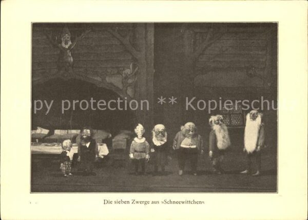 Zwerge Dwarfs Nains Schneewittchen Marionettenbühne München
