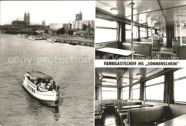 Schiffe Ships Navires MS Sonnenschein Weiße Flotte Magdeburg