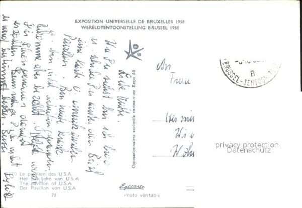 Exposition Universelle Bruxelles 1958 Pavillon von USA – Bild 2