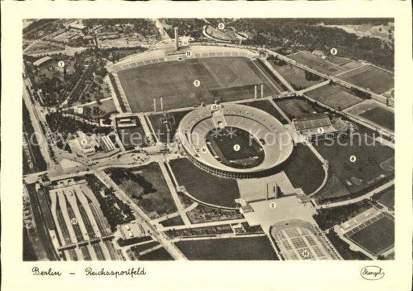 Stadion Reichssportfeld Berlin Fliegeraufnahme