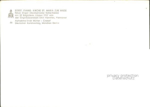 Kirchenorgel Soest St. Maria zur Wiese Kirche – Bild 2
