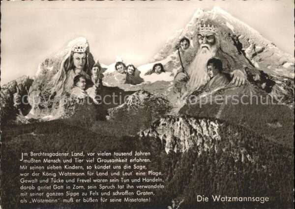 Berggesichter Watzmann Sage Berchtesgaden