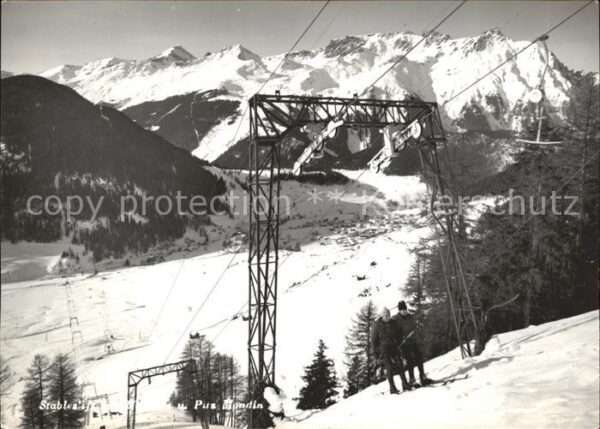 Skifahren Skilift Piz Mondin