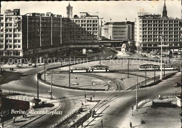 Strassenbahn Berlin Alexanderplatz Sparkasse
