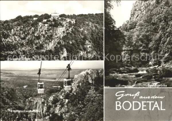 Seilbahn Bodetal Hexentanzplatz Teufelsbrücke