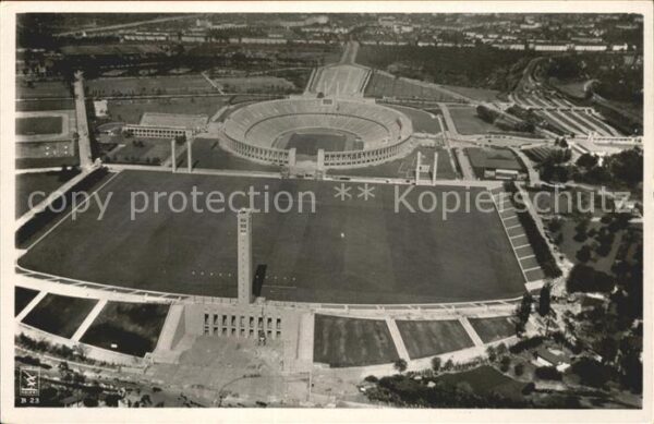 Stadion Reichssportfeld Berlin Olympia-Postkart