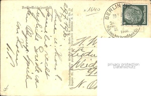 Stadion Reichssportfeld Berlin Fliegeraufnahme – Bild 2