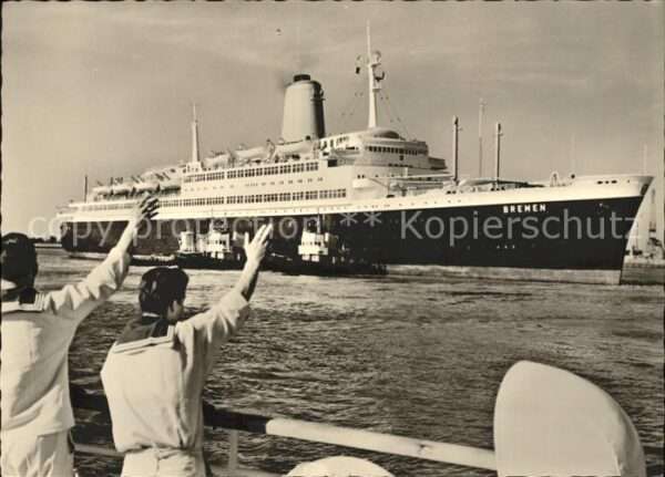Dampfer Oceanliner T.S. Bremen Flaggschiff Matrosen
