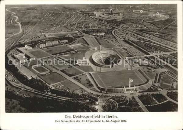 Stadion Reichssportfeld Berlin Fliegeraufnahme