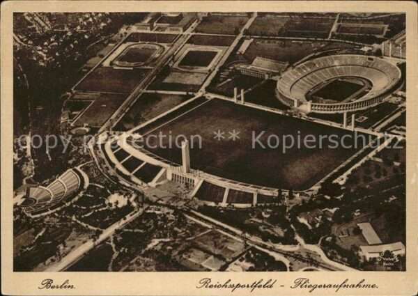 Stadion Reichssportfeld Berlin Fliegeraufnahme