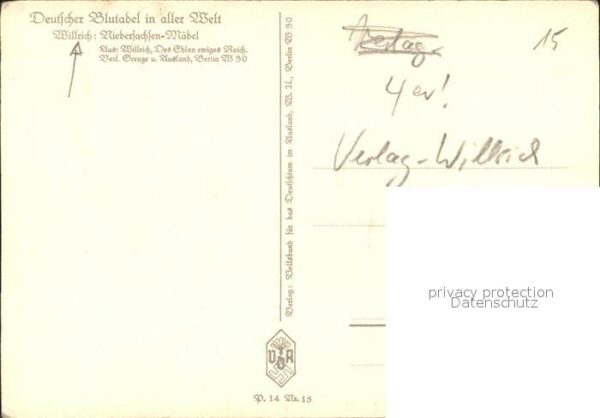 Verlag Willrich Nr. 15 Niedersachsen-Mädel – Bild 2