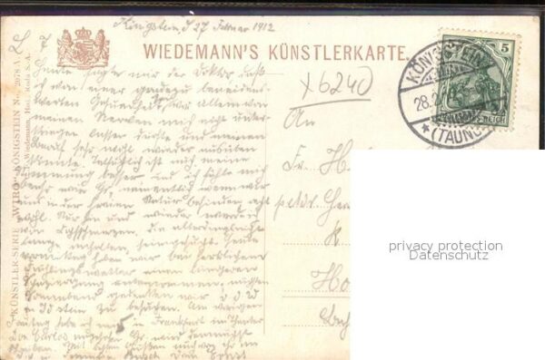Verlag Wiedemann WIRO Nr. 2078 A Königstein im Taunus Kurhaus Tau – Bild 2