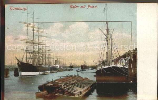 Segelschiffe Hamburg Hafen mit Potosi