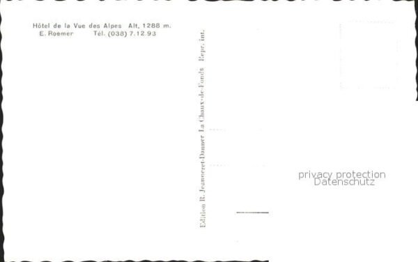 Helvetia Schweiz Jura Hotel de la Vue des Alpes – Bild 2