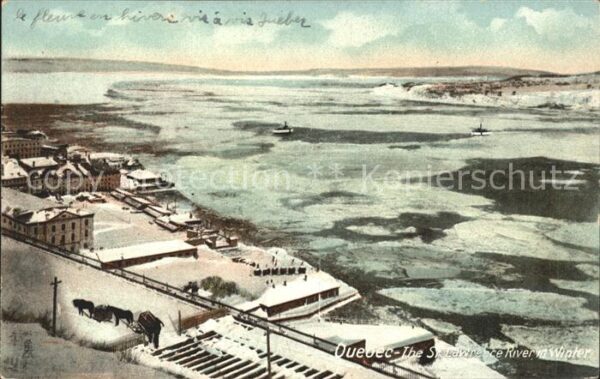 Quebec ST. Lawrence River im Winter