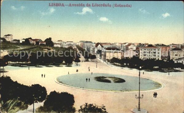Lissabon Avenida da Liberdade Rotunda