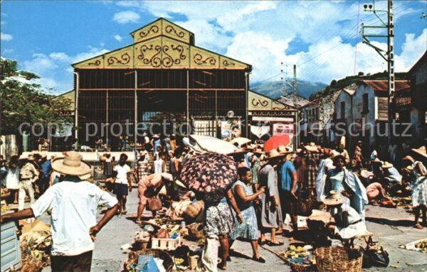 Dominikanische Republik Market Place in St. Pierre