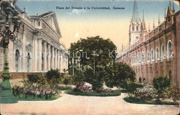 Caracas Plaza del Palacio y la Universidad
