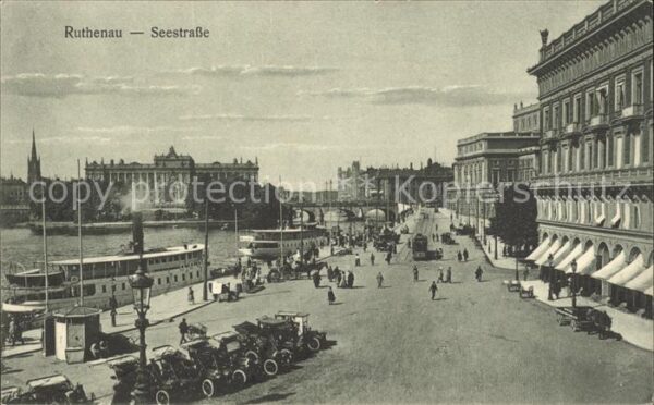 Ruthenau Rutenau Seestrasse Autos Schiffe