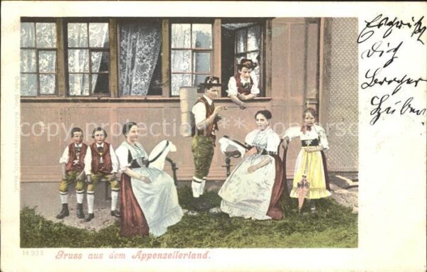 Trachten Schweiz Appenzell Stickrahmen