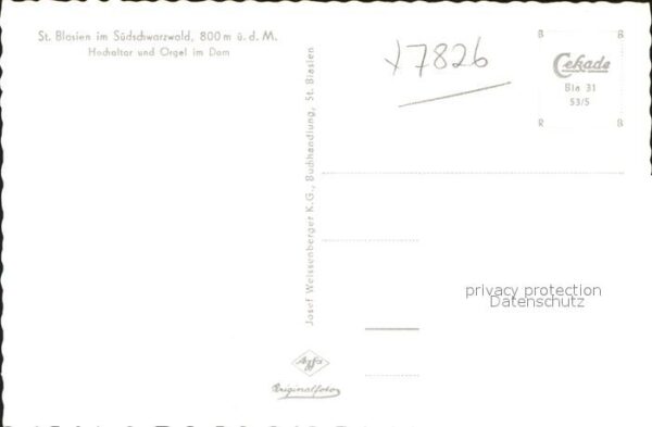 Kirchenorgel St. Blasien Dom Hochaltar – Bild 2